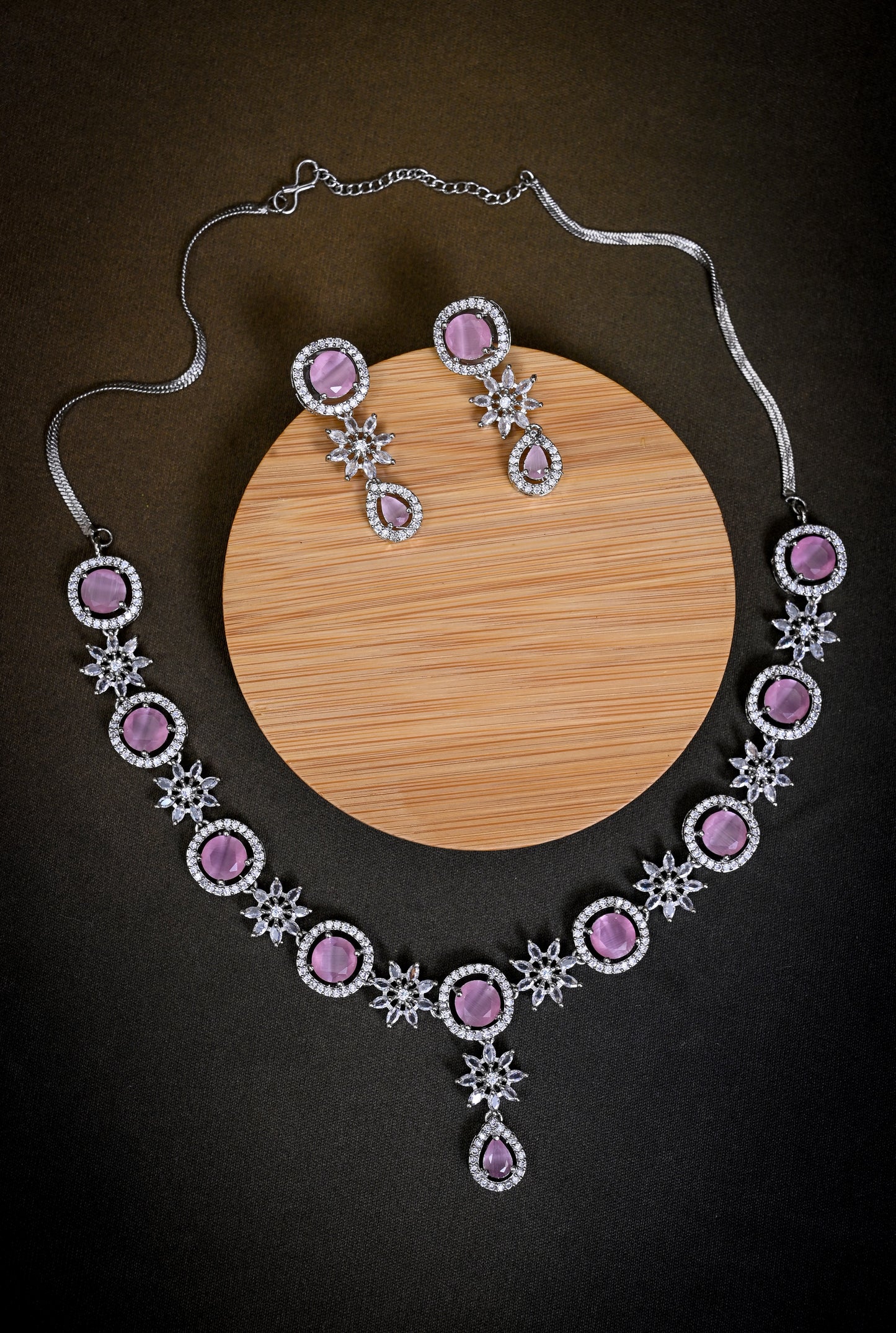 Delicate CZ Necklace Set