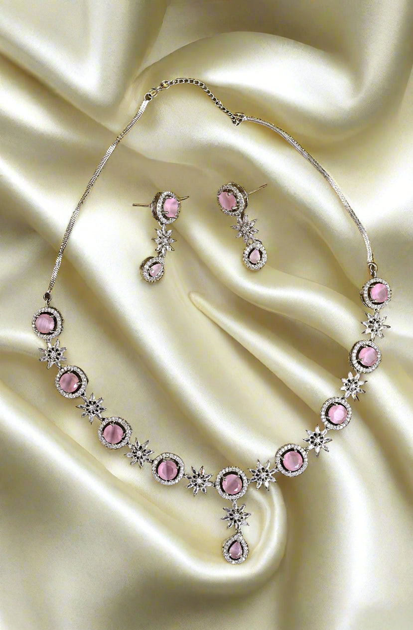 Delicate CZ Necklace Set