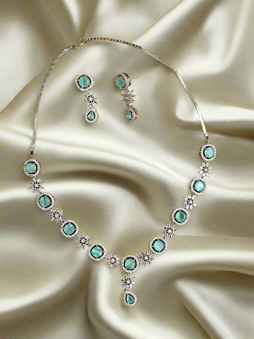 Delicate CZ Necklace Set