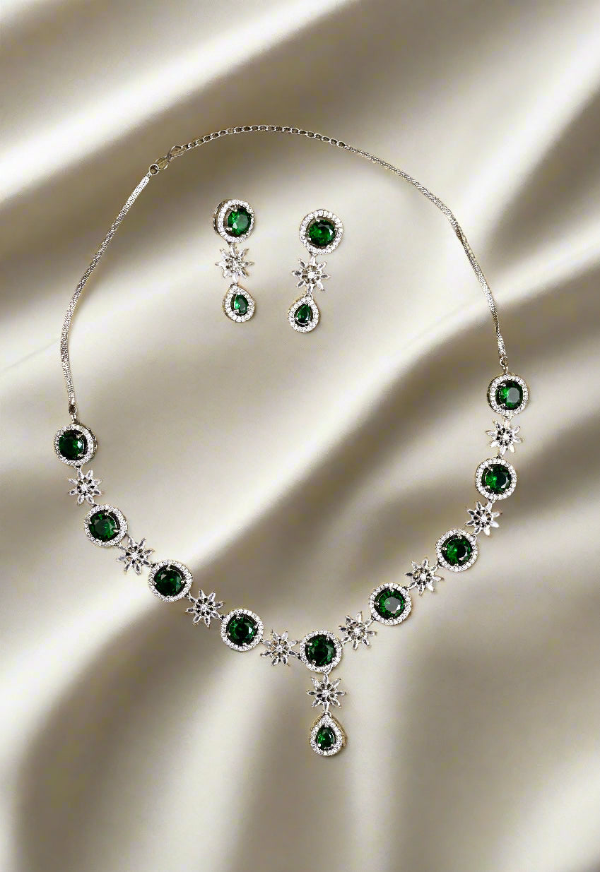 Delicate CZ Necklace Set