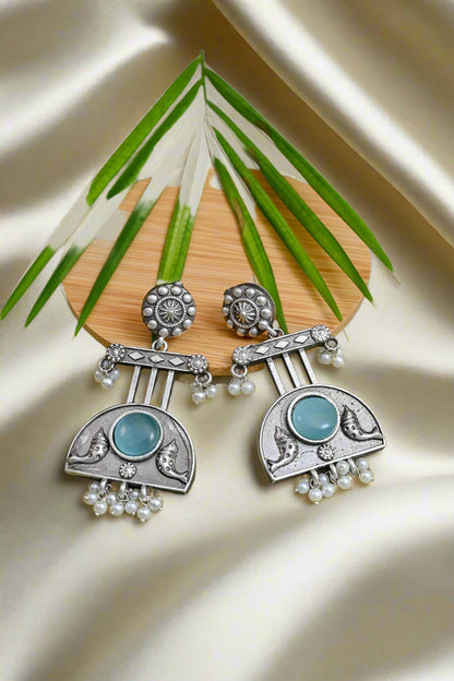 Vintage Oxidized Dangler Earrings