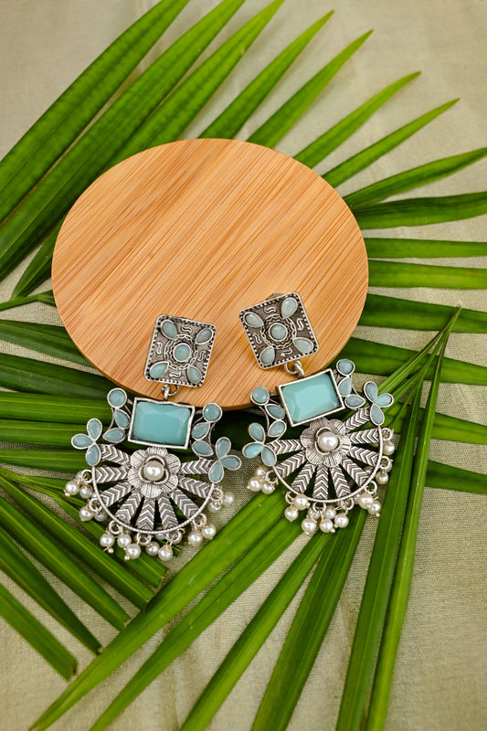 Antique Premium Oxidized Dangler Earrings