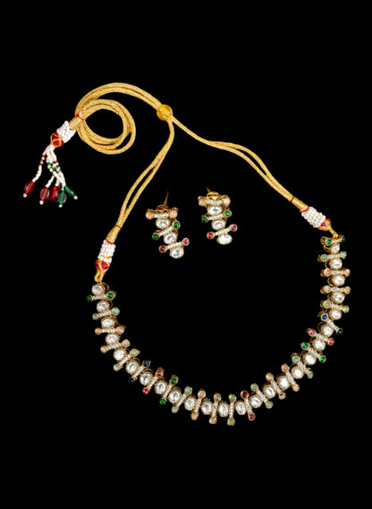 Antique Moissanite CZ Statement Necklace Set