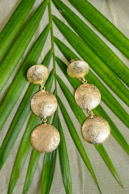 Classic Gold Plated Drop Earrings