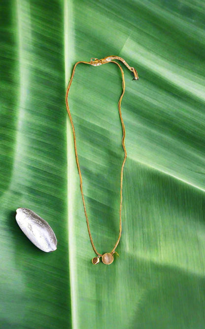 Stunning Opal Stone Pendant Chain