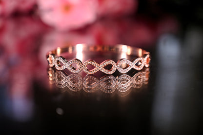 Stunning Rose Gold Plated Premium AD studded Anti Tarnish Bracelet